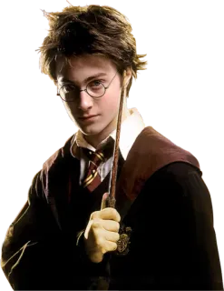 🔵 Harry Potter wizard, magic, harry potter, daniel radcliffe, fantasy, wand telegram sticker