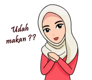 Couple Hijab Diary @tikelku whatsapp stickers