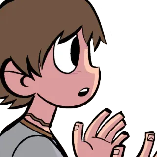 😯 Scott Pilgrim Scott Pilgrim vs. the World scott pilgrim, comic, animation, movie, cartoon telegram sticker