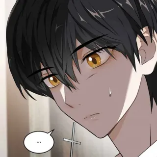 🌑 ... anime, manga, character, boy, illustration telegram sticker