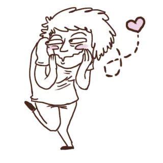🤗 Cartoon, Figur, Sticker, Lustig, Süß, Liebe telegram sticker