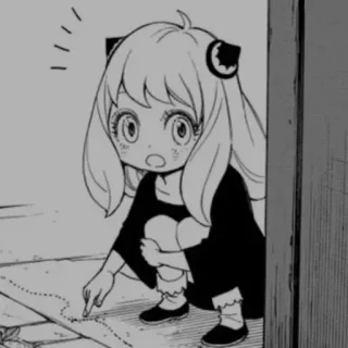 🎀 Anya Forger Spy × Family anya forger, spy x family, anime, manga, charakter, cartoon telegram sticker