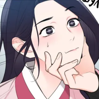 😩 femme, personnage, vêtement traditionnel, manga, asiatique whatsapp sticker