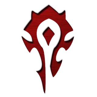 😡 World of Warcraft Horde, symbole, Warcraft, Alliance, logo, jeu telegram sticker