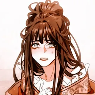 ☀️ mulher, desenho animado, feminino, cabelo, morena, anime whatsapp sticker