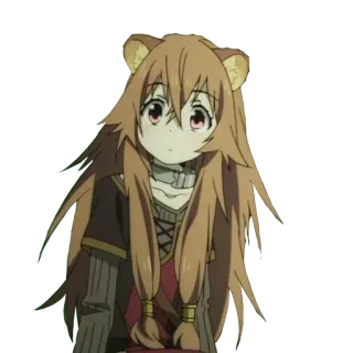 🙂 Raphtalia The Rising of the Shield Hero anime, girl, tanuki, cute, isekai, fantasy telegram sticker