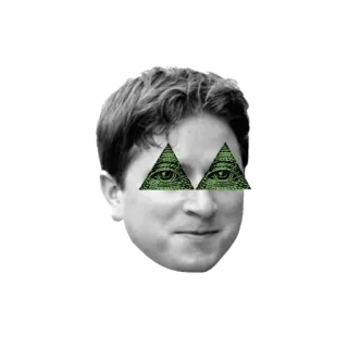 🔺 Ojo de la Providencia, Illuminati, Conspiración, Ojo que todo lo ve telegram sticker