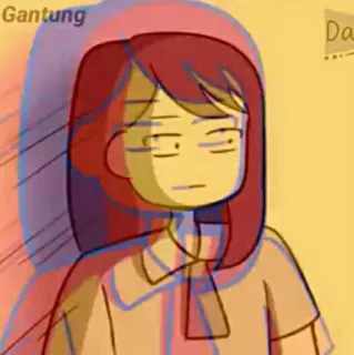 📍 Gantung 女性, 漫画, インドネシア語, 女の子, イラスト telegram sticker