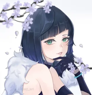 🧿 Yelan Genshin Impact Yelan, Genshin Impact, Anime, Trò chơi điện tử, Chân dung telegram sticker