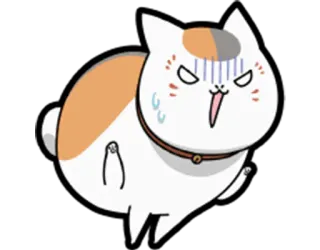 😰 gato, dedo medio, ofensivo, pegatina, dibujo animado whatsapp sticker