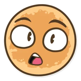 😯 Hoạt hình, Emoji, Sốc, Ngạc nhiên, Biểu cảm, Khuôn mặt telegram sticker