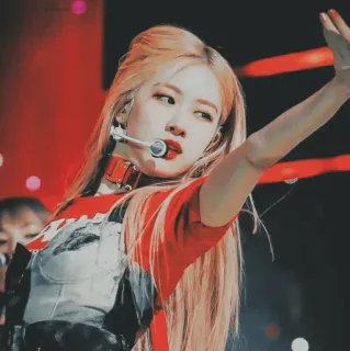 🌹 kpop, idol, mujer, cantante, artista, rosa whatsapp sticker