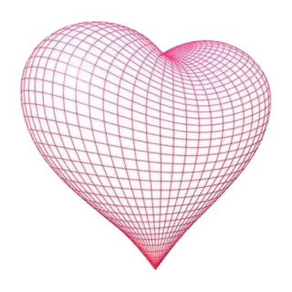 💓 coeur, amour, géométrique, rose, grille whatsapp sticker