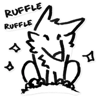 🐶 RUFFLE RUFFLE собака, мультик, животное, милый, питомец telegram sticker