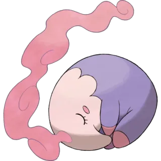 🐉 Spritzee Pokémon Spritzee, Pokemon, fairy, cute, sleeping telegram sticker