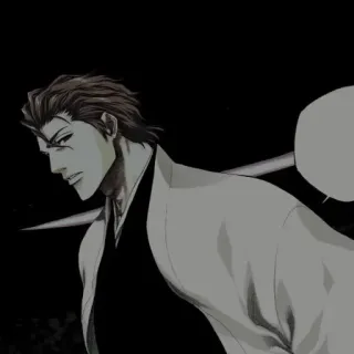 🧬 Sosuke Aizen Bleach Anime, Karakter, Pedang, Manga telegram sticker
