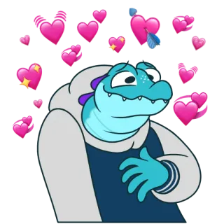 💗 dessin animé, amour, mignon, autocollant, personnage, cœur, affection, positif whatsapp sticker