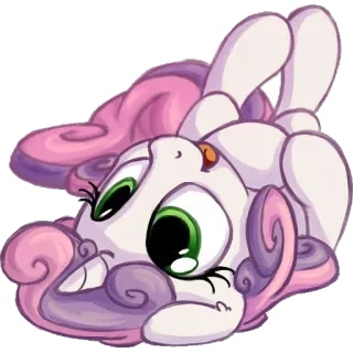 😍 Sweetie Belle My Little Pony Pony, Dibujo animado, Lindo, Animal, Sweetie Belle, Amistad, Magia telegram sticker