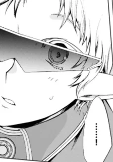 😎 ......! Anime, Manga, Sonnenbrille, Gesicht, Nahaufnahme, Ausdruck telegram sticker