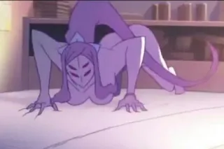 🕷 monstre, animé, créature, fantaisie, femme telegram sticker