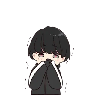 🙊 Anime, Cartone animato, Triste, Piangere, Chibi, Carino telegram sticker