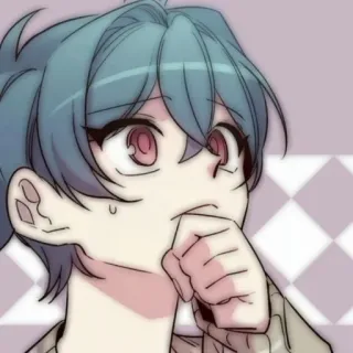 💬 Anime, Manga, Dibujos animados, Chico, Adolescente, Lindo, Retrato telegram sticker