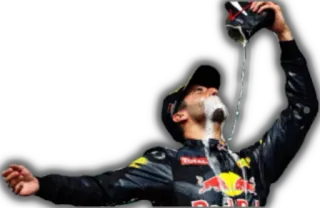 🏆 Daniel Ricciardo formula 1, gara, celebrazione, sport, pilota, champagne telegram sticker