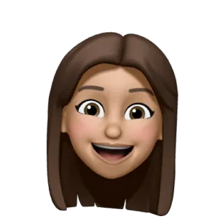 ❤️ Memoji, Emoji, Avatar, Retrato, Desenho animado, Mulher whatsapp sticker