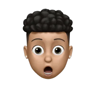 😁 Эмодзи, Удивлён, Лицо, В шоке, Поражён, Эмодзи Apple whatsapp sticker