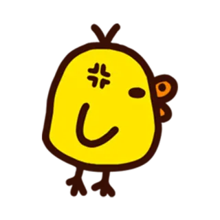 😤 arrabbiato, cartone animato, giallo, faccia, espressione, emoji, adesivo telegram sticker