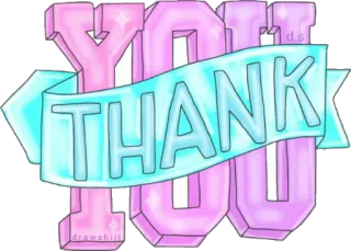 😘 THANK YOU obrigado, fofo, pastel, gratidão, positivo whatsapp sticker