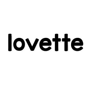 😍 lovette lovette, naam, tekst, woord, zwart wit whatsapp sticker