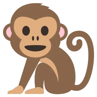 🐒 macaco, emoji, animal telegram sticker