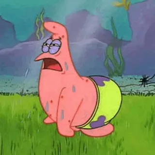 🍦 Patrick Star Spongebob Squarepants dessin animé, Patrick, Bob l'éponge, drôle, étoile de mer telegram sticker