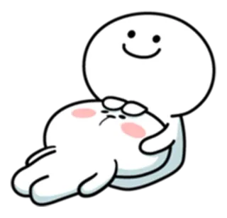 😴 Мультфильм, Грустный, Счастливый, Милый, Объятие telegram sticker