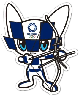 Summer Olympics 2020 Miraitowa telegram stickers