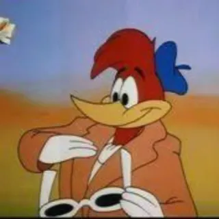 😎 Woody Woodpecker cartoon, woody woodpecker, glasses, animation, character telegram sticker