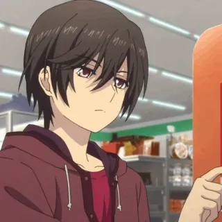 🎮 Yu Otosaka Charlotte อนิเมะ, ตัวละคร, ยู โอโตซากะ, ชาร์ล็อต, เด็กผู้ชายอนิเมะ telegram sticker