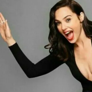 😜 Gal Gadot actress, woman, celebrity, portrait, gal gadot telegram sticker