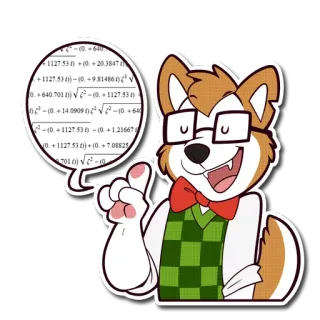 📊 1127.53)+(0.20.38474
+1127.534))-(0.9.81486ης γ
0.640.701)-(0.1127.531)
-10+14.0909)-10+60
(01127.53)-(0+1.21667
0.1127.53 ))+(0.+7.08825
7010)-10 perro, peludo, dibujos animados, gafas, pajarita, matemáticas, ecuación telegram sticker