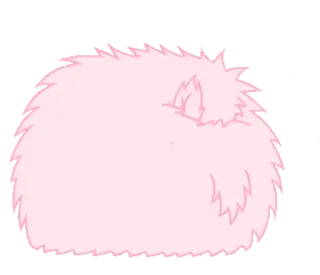 🤯 fluffy, pink, cute, furry, soft, ball telegram sticker