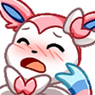 😮 Sylveon pokemon, anime, lindo, sylveon, kawaii telegram sticker