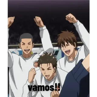 🎭 vamos!! Anime, Celebração, Equipe, Esportes, Basquete telegram sticker