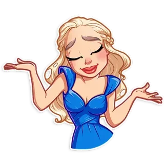 😃 Daenerys Targaryen Game of Thrones Daenerys, Targaryen, Game of Thrones, haussement d'épaules, dessin animé telegram sticker