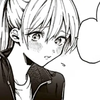 🎧 Anime, Manga, Fille, Dessin animé, Expression, Portrait telegram sticker