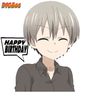 🎂 HAPPY BIRTHDAY anime, happy birthday, birthday, sticker telegram sticker