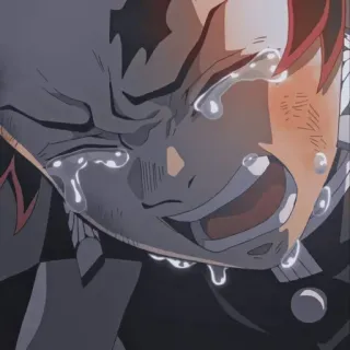 😭 crying, anime, sad, tears, emotional whatsapp sticker