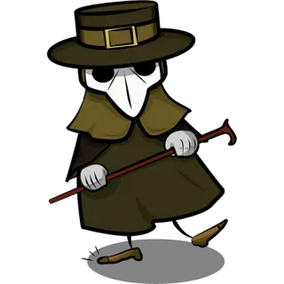 Chibi Plague Doctor telegram stickers