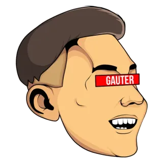 😁 GAUTER 顔, キャラクター, 男, GAUTER telegram sticker