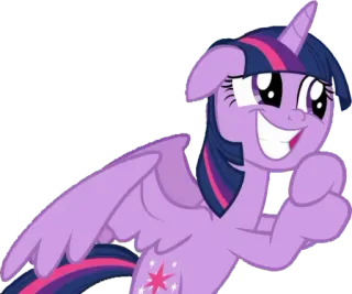 😭 Twilight Sparkle My Little Pony pony, cartoon, magic, friendship, animal, unicorn, sparkle telegram sticker